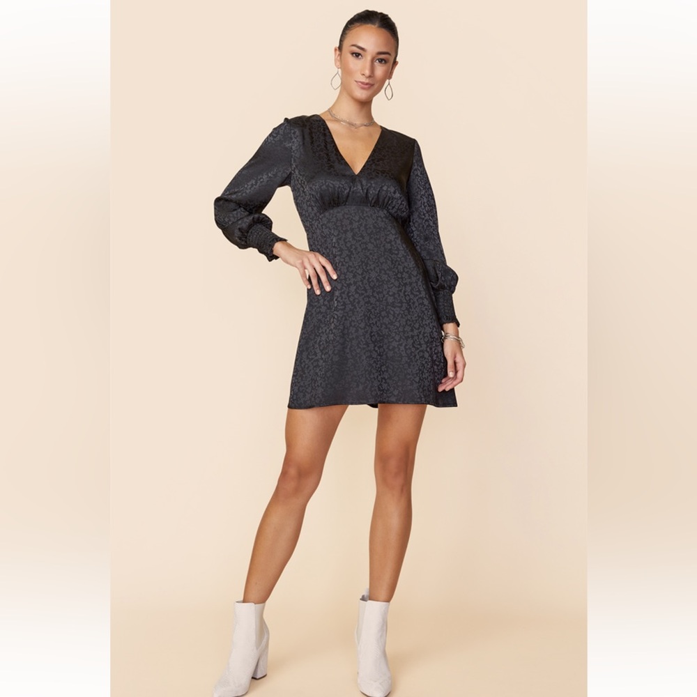Long sleeve mini dress